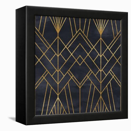 Seamless Geometric Pattern on Paper Texture. Art Deco Background-Irtsya-Framed Stretched Canvas