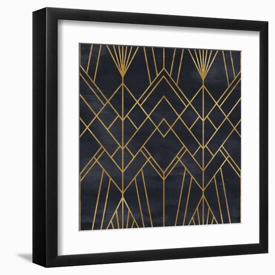 Seamless Geometric Pattern on Paper Texture. Art Deco Background-Irtsya-Framed Art Print