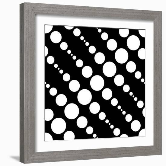 Seamless Monochrome Design-Maksim Krasnov-Framed Art Print