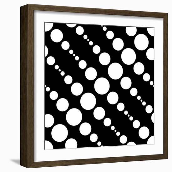 Seamless Monochrome Design-Maksim Krasnov-Framed Art Print