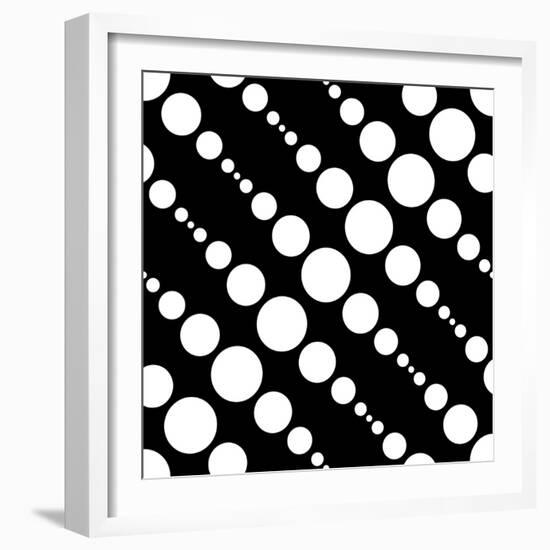 Seamless Monochrome Design-Maksim Krasnov-Framed Art Print