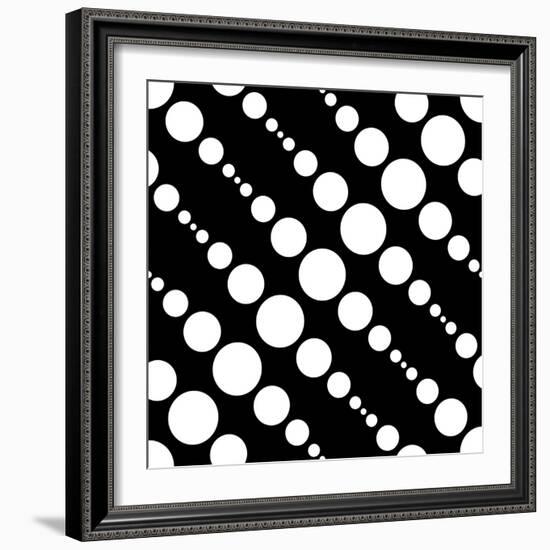 Seamless Monochrome Design-Maksim Krasnov-Framed Art Print