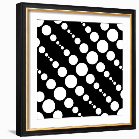 Seamless Monochrome Design-Maksim Krasnov-Framed Art Print