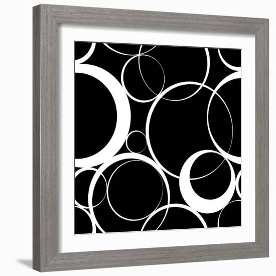 Seamless Monochrome Design-Maksim Krasnov-Framed Art Print