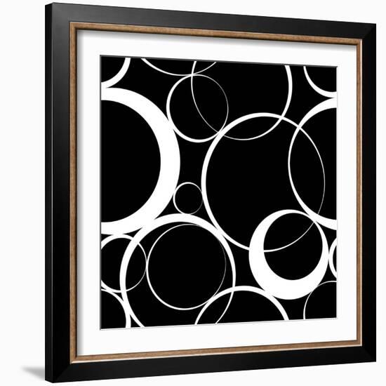 Seamless Monochrome Design-Maksim Krasnov-Framed Art Print