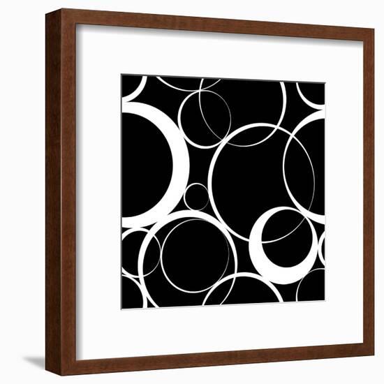 Seamless Monochrome Design-Maksim Krasnov-Framed Art Print