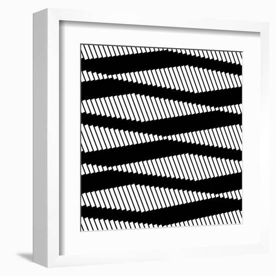 Seamless Monochrome Design-Maksim Krasnov-Framed Art Print