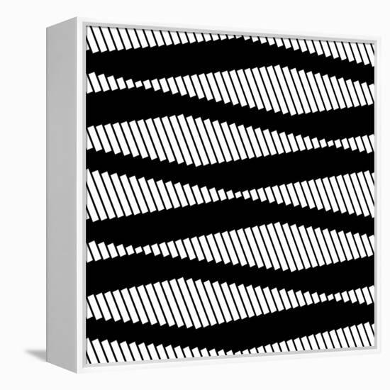 Seamless Monochrome Design-Maksim Krasnov-Framed Stretched Canvas