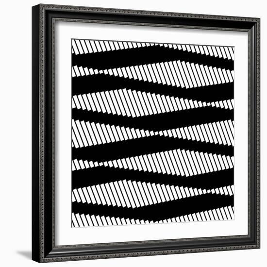 Seamless Monochrome Design-Maksim Krasnov-Framed Art Print