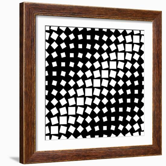 Seamless Monochrome Texture-Maksim Krasnov-Framed Art Print