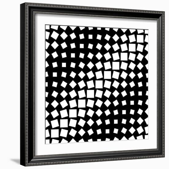 Seamless Monochrome Texture-Maksim Krasnov-Framed Art Print