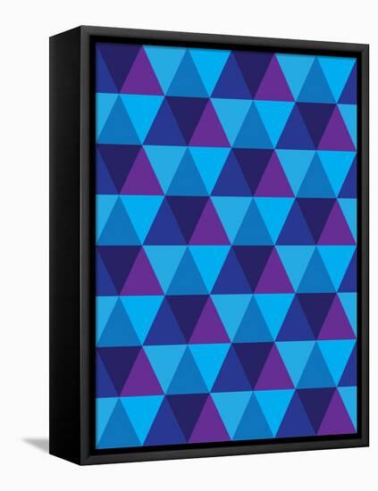 Seamless Of Triangle And Diamond Geometric Shapes-smarnad-Framed Stretched Canvas