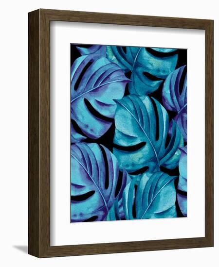 Seamless Palm Pattern-rosapompelmo-Framed Premium Giclee Print