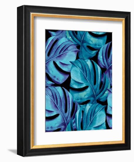 Seamless Palm Pattern-rosapompelmo-Framed Premium Giclee Print