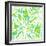 Seamless Pattern with Tropical Palm Leaves-tukkki-Framed Premium Giclee Print