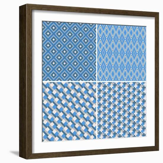 Seamless Pattern-Shonkar-Framed Art Print