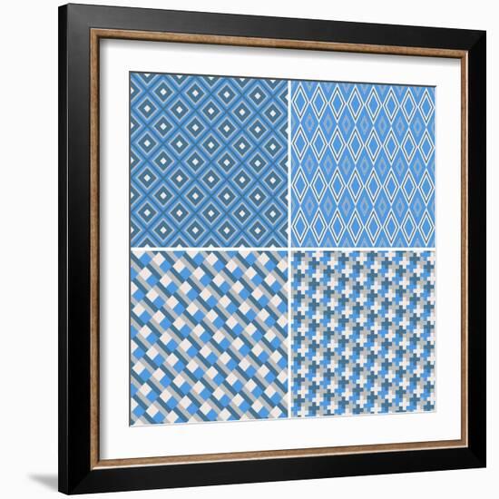 Seamless Pattern-Shonkar-Framed Art Print