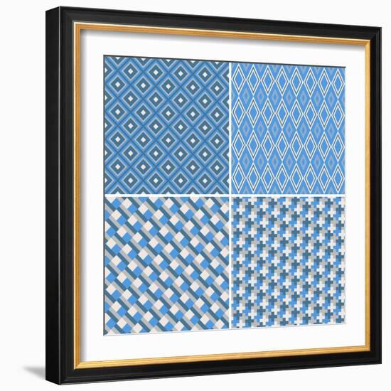 Seamless Pattern-Shonkar-Framed Art Print