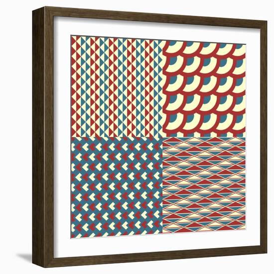 Seamless Pattern-Shonkar-Framed Art Print