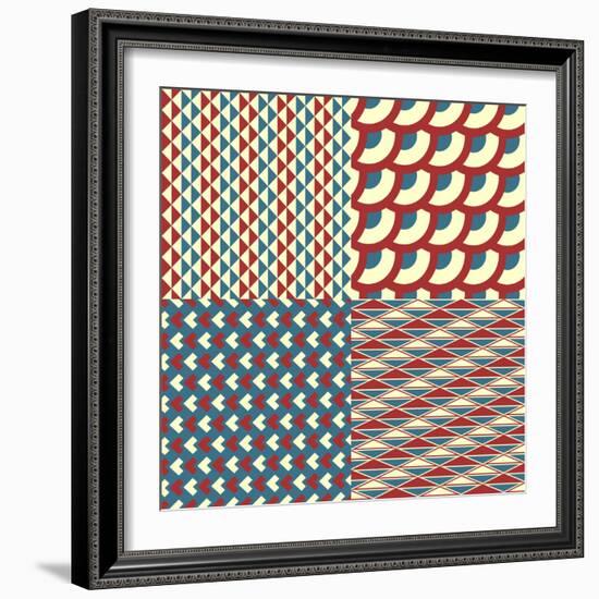 Seamless Pattern-Shonkar-Framed Art Print