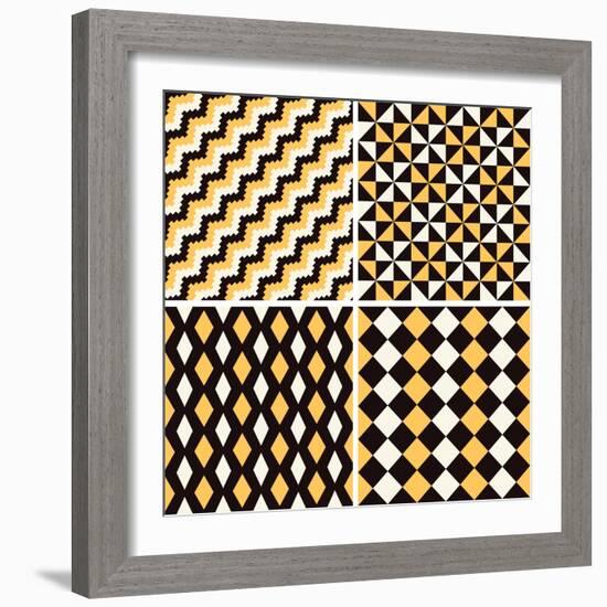 Seamless Pattern-Shonkar-Framed Art Print