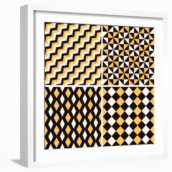 Seamless Pattern-Shonkar-Framed Art Print