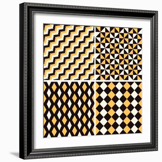 Seamless Pattern-Shonkar-Framed Art Print