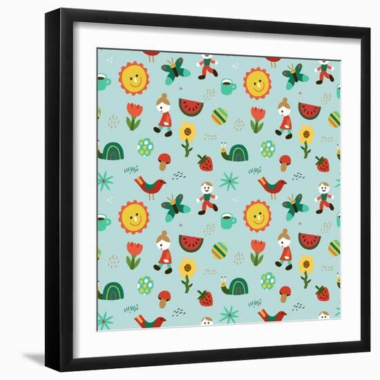 Seamless pattern-Yuliya Drobova-Framed Giclee Print