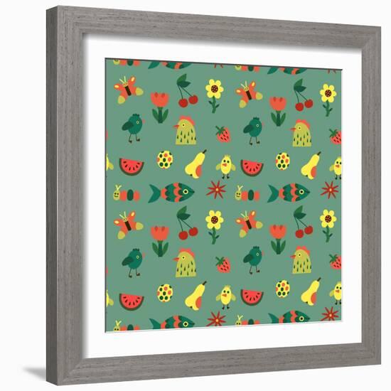 Seamless pattern-Yuliya Drobova-Framed Giclee Print