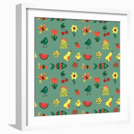 Seamless pattern-Yuliya Drobova-Framed Giclee Print