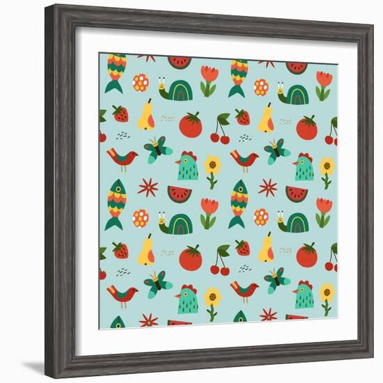 Seamless pattern-Yuliya Drobova-Framed Giclee Print