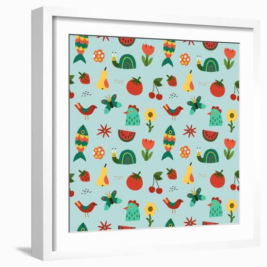 Seamless pattern-Yuliya Drobova-Framed Giclee Print