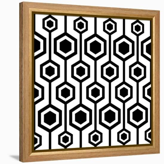 Seamless Retro Pattern-katritch-Framed Stretched Canvas