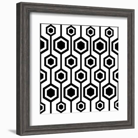 Seamless Retro Pattern-katritch-Framed Art Print