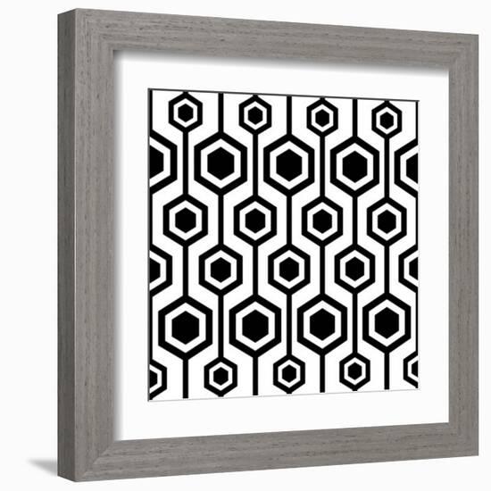 Seamless Retro Pattern-katritch-Framed Art Print