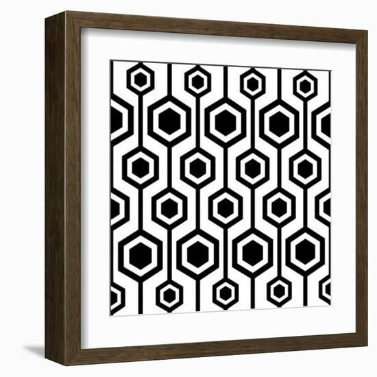 Seamless Retro Pattern-katritch-Framed Art Print