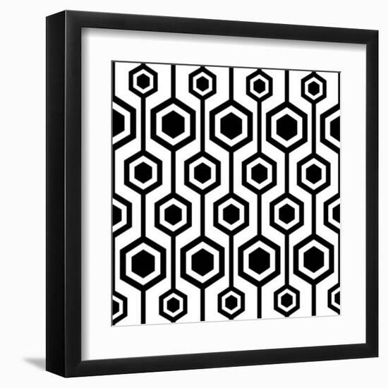 Seamless Retro Pattern-katritch-Framed Art Print