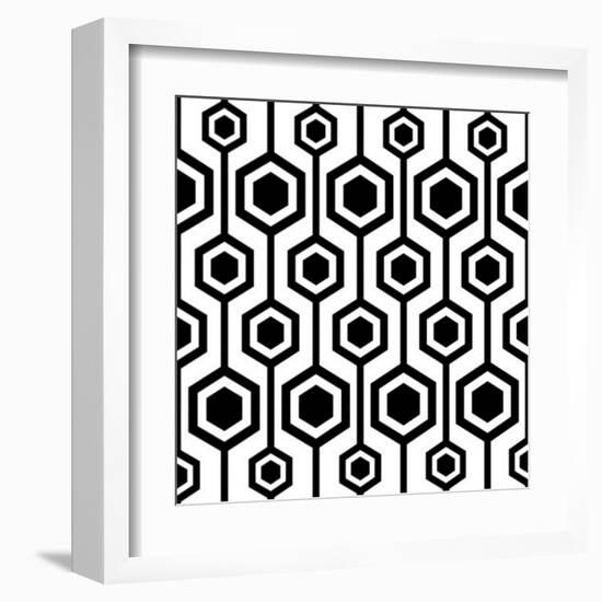 Seamless Retro Pattern-katritch-Framed Art Print