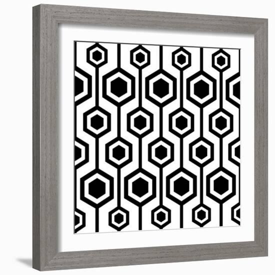 Seamless Retro Pattern-katritch-Framed Art Print