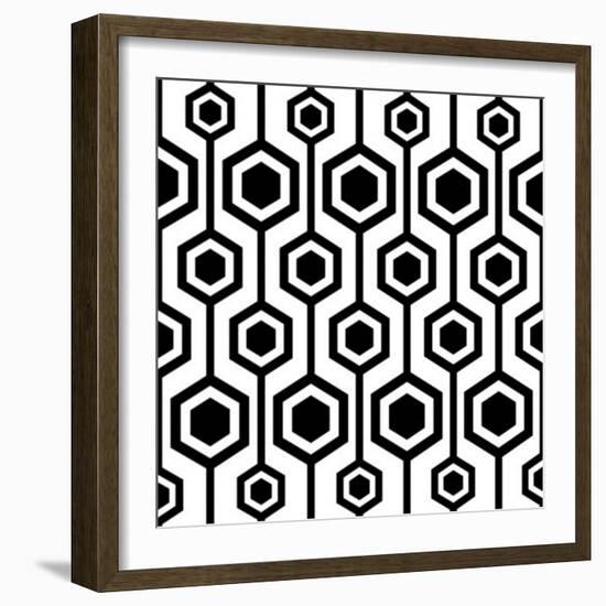 Seamless Retro Pattern-katritch-Framed Art Print