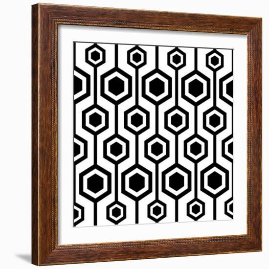 Seamless Retro Pattern-katritch-Framed Art Print