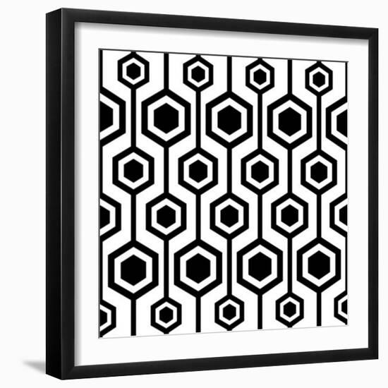 Seamless Retro Pattern-katritch-Framed Art Print