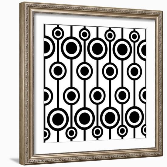 Seamless Retro Pattern-katritch-Framed Premium Giclee Print