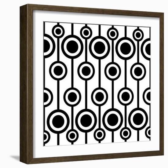 Seamless Retro Pattern-katritch-Framed Premium Giclee Print