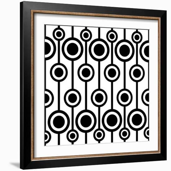 Seamless Retro Pattern-katritch-Framed Art Print