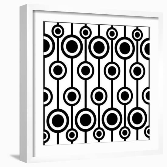 Seamless Retro Pattern-katritch-Framed Art Print