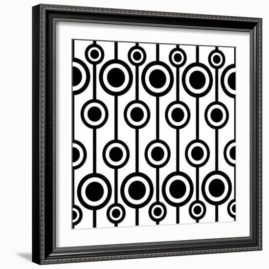 Seamless Retro Pattern-katritch-Framed Art Print