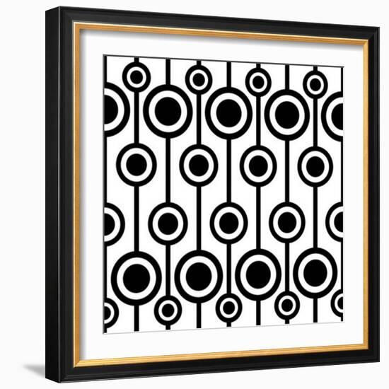 Seamless Retro Pattern-katritch-Framed Art Print