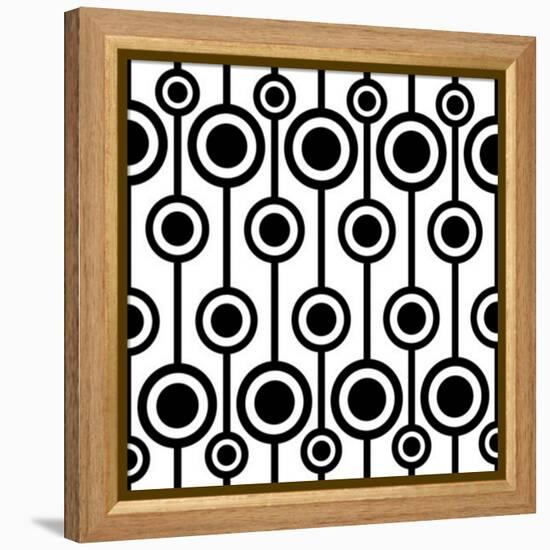 Seamless Retro Pattern-katritch-Framed Stretched Canvas