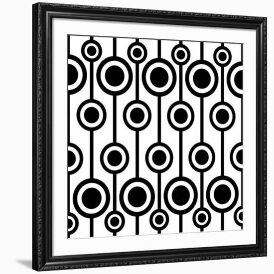 Seamless Retro Pattern-katritch-Framed Premium Giclee Print